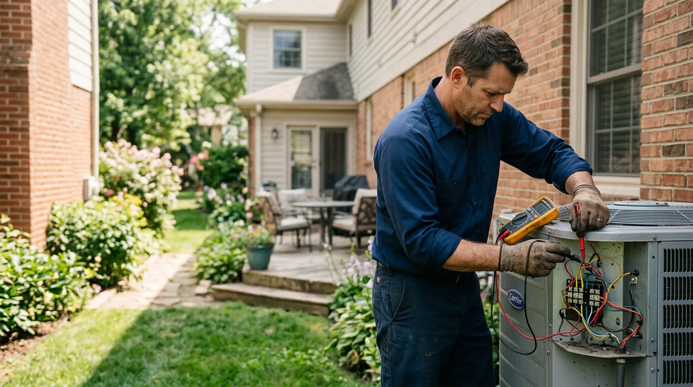 HVAC technician working near Wessington Springs, SD